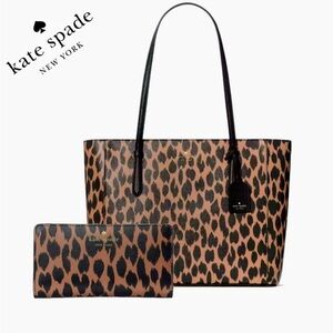NWT KATE SPADE Bundle Schuyler Medium Tote And Schuyler Large Slim Bifold Wallet